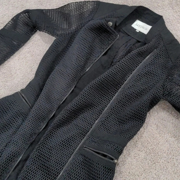 Lucy Paris black net coat mini dress size small - Picture 6 of 13